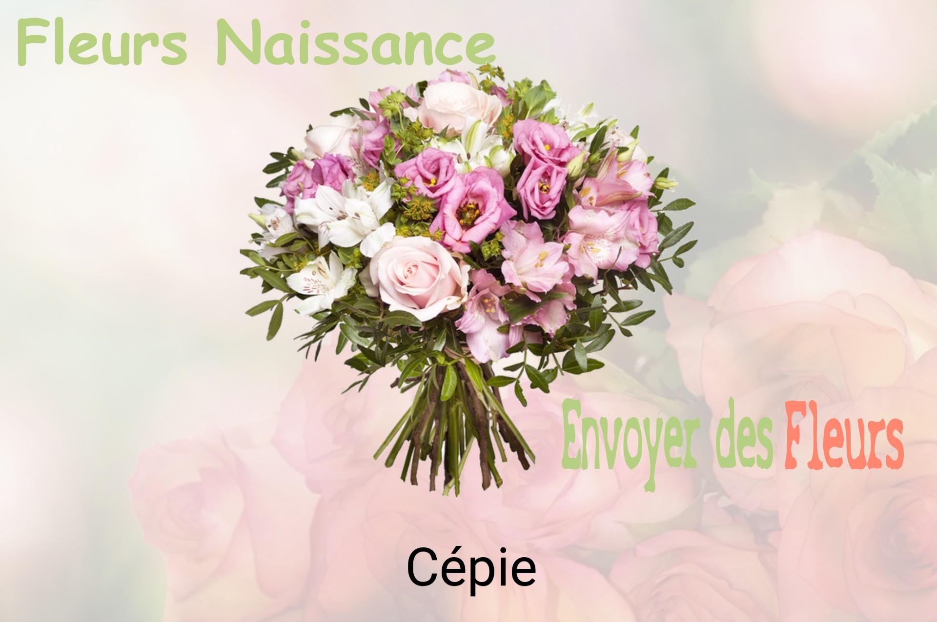 Bouquet de fleurs de naissance livré à Cépie